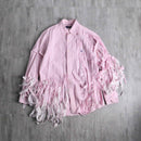 ''Re:make''shredder design stripe shirt