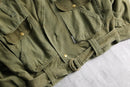 garment dyed military sampling jacket