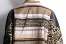 “Re:make “ethnic beast mix docking jacket