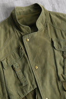 garment dyed military sampling jacket
