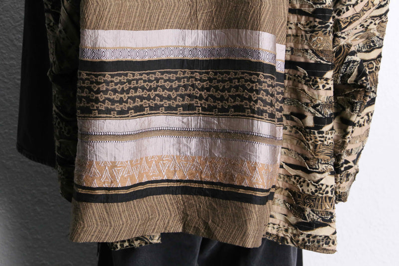 “Re:make “ethnic beast mix docking jacket