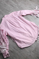 ''Re:make''shredder design stripe shirt