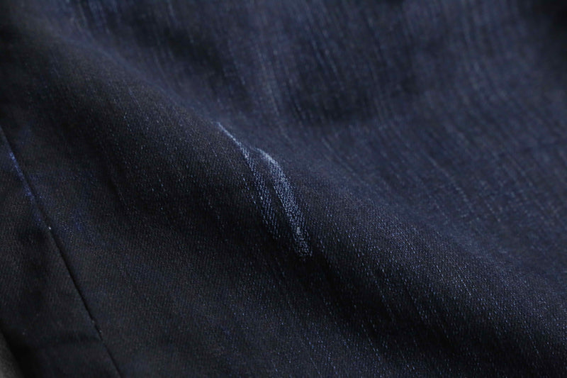 "ROCA WEAR" black good aging denim shorts