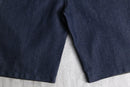 Bare Fox faux leather switch denim shorts