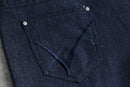 Bare Fox faux leather switch denim shorts