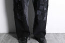 “Re:make “murky panel straight black denim pants