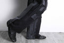 “Re:make “murky panel straight black denim pants
