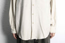ecru silk utility L/S shirt