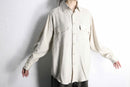 ecru silk utility L/S shirt