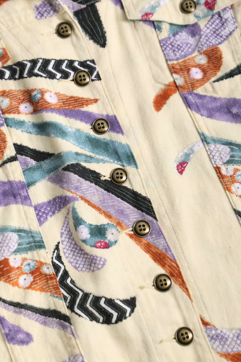 “CHICO'S” geometric-dyed lightweight tracker jacket