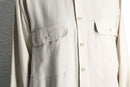 ecru silk utility L/S shirt