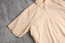 90's Christian Dior pale color S/S check shirt