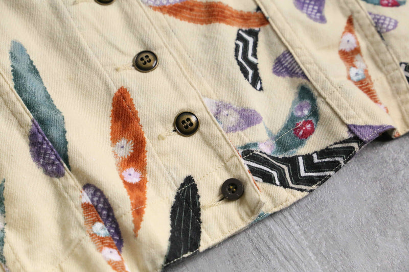 “CHICO'S” geometric-dyed lightweight tracker jacket