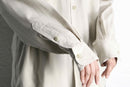 ecru silk utility L/S shirt