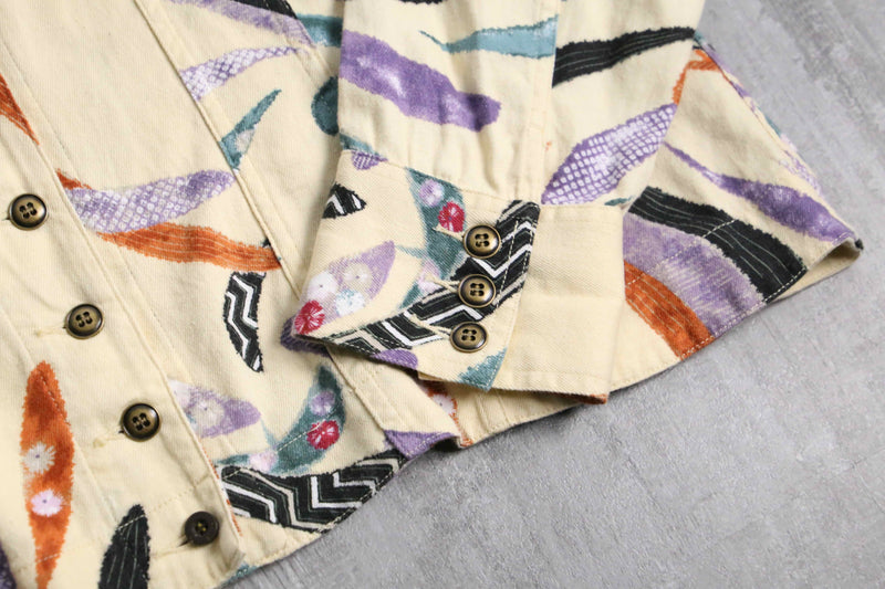 “CHICO'S” geometric-dyed lightweight tracker jacket