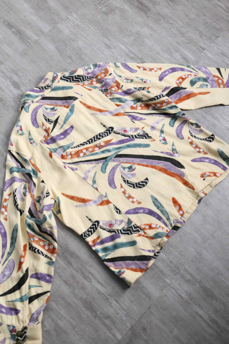 “CHICO'S” geometric-dyed lightweight tracker jacket