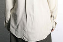 ecru silk utility L/S shirt