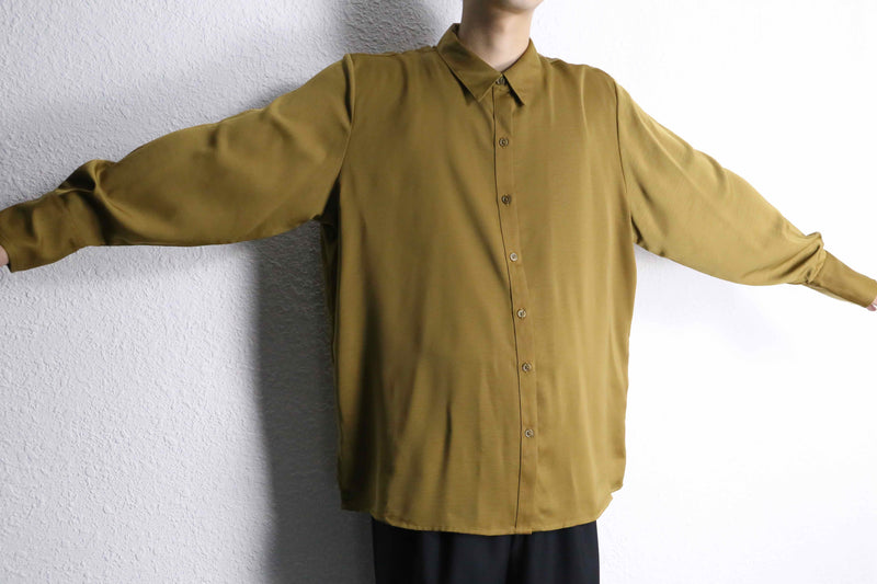 mustard color gloss L/S shirts