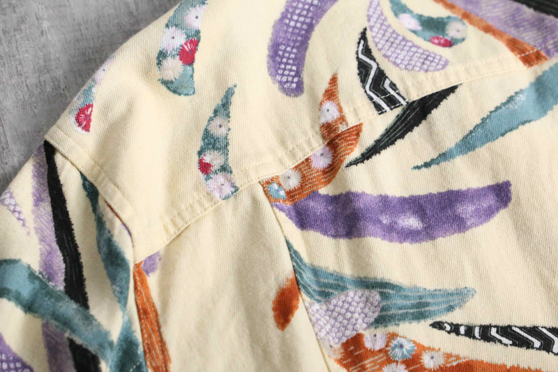 “CHICO'S” geometric-dyed lightweight tracker jacket