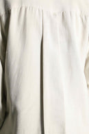 ecru silk utility L/S shirt