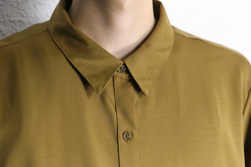 mustard color gloss L/S shirts