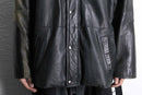 “SAXONY” hush belted leather jacket