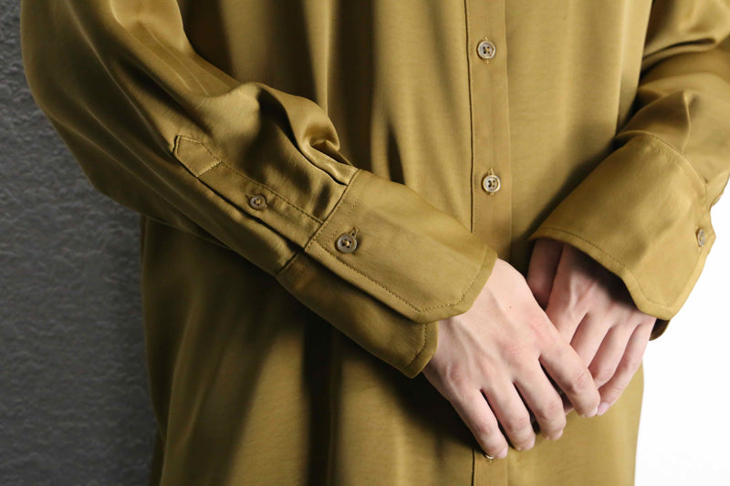mustard color gloss L/S shirts