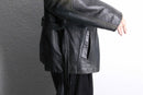 “SAXONY” hush belted leather jacket
