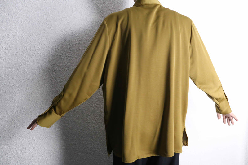 mustard color gloss L/S shirts
