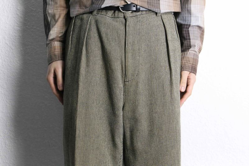 “Polo by RL” woven check cotton trousers