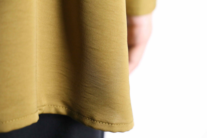 mustard color gloss L/S shirts