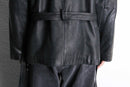 “SAXONY” hush belted leather jacket