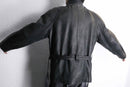 “SAXONY” hush belted leather jacket