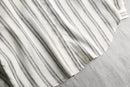 linen poly stripe raglan sleeve shirt