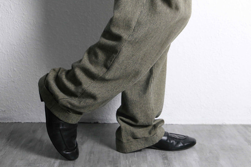 “Polo by RL” woven check cotton trousers