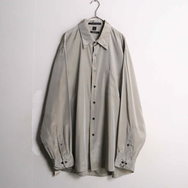 "DKNY" silver color dress shirt