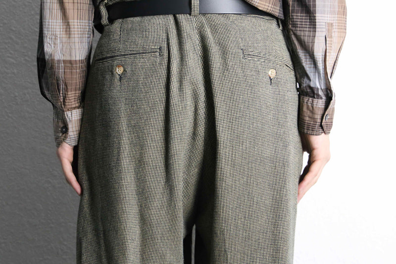 “Polo by RL” woven check cotton trousers