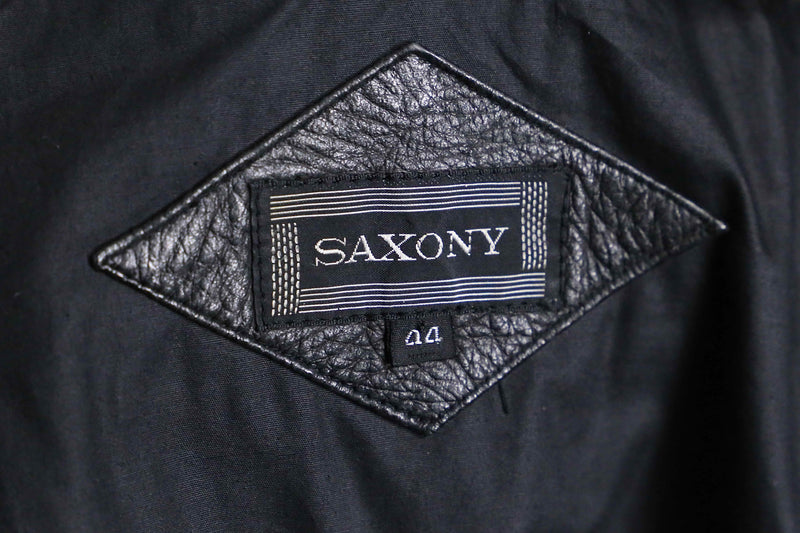 “SAXONY” hush belted leather jacket