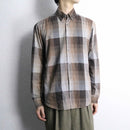 “BOSS HUGO BOSS” check pattern button down shirt
