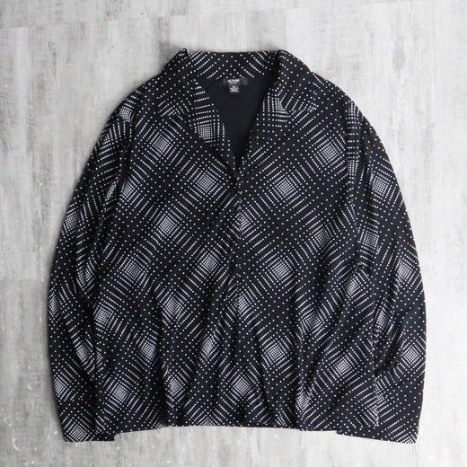 ombre geometric dot pull-over shirt