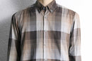 “BOSS HUGO BOSS” check pattern button down shirt