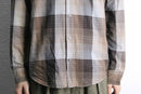 “BOSS HUGO BOSS” check pattern button down shirt