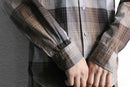 “BOSS HUGO BOSS” check pattern button down shirt