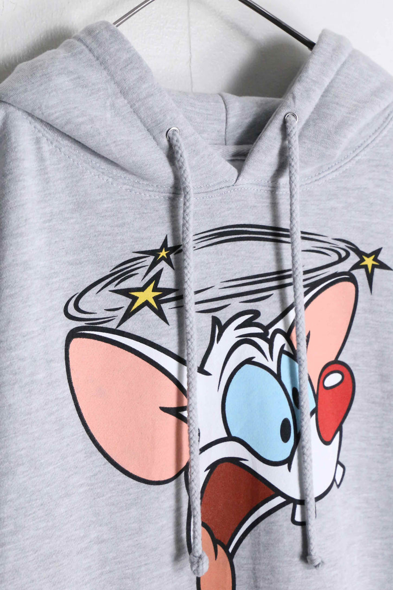 "Pinky & the Blain" printed hoodie