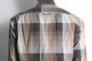 “BOSS HUGO BOSS” check pattern button down shirt