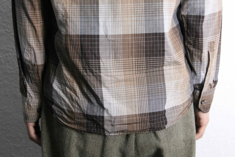 “BOSS HUGO BOSS” check pattern button down shirt