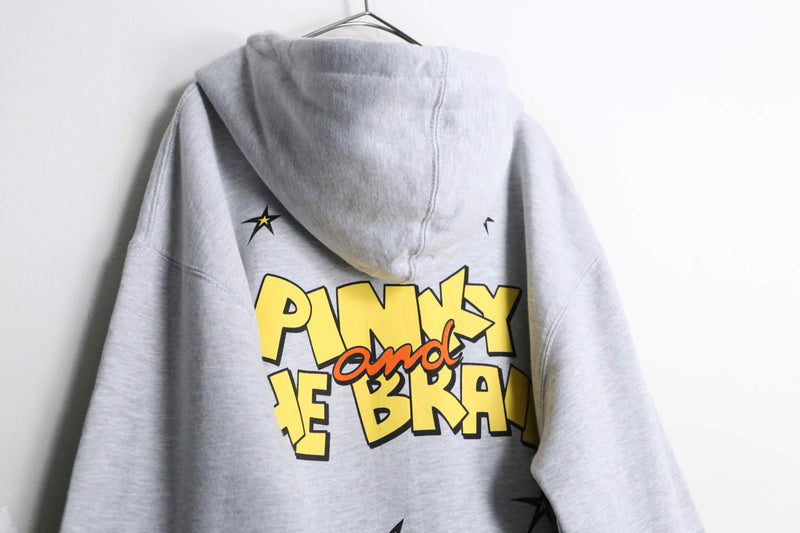 "Pinky & the Blain" printed hoodie