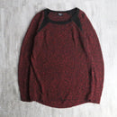 bicolor skinny knit tops
