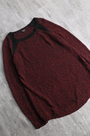 bicolor skinny knit tops