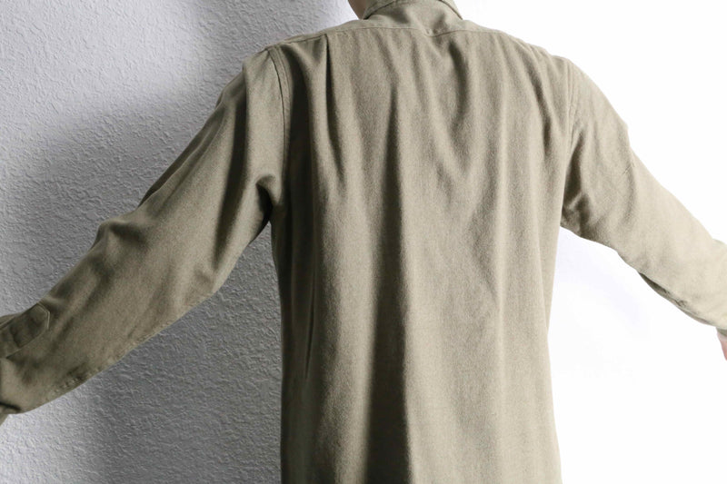 “Calvin Klein” khaki color work motif shirt